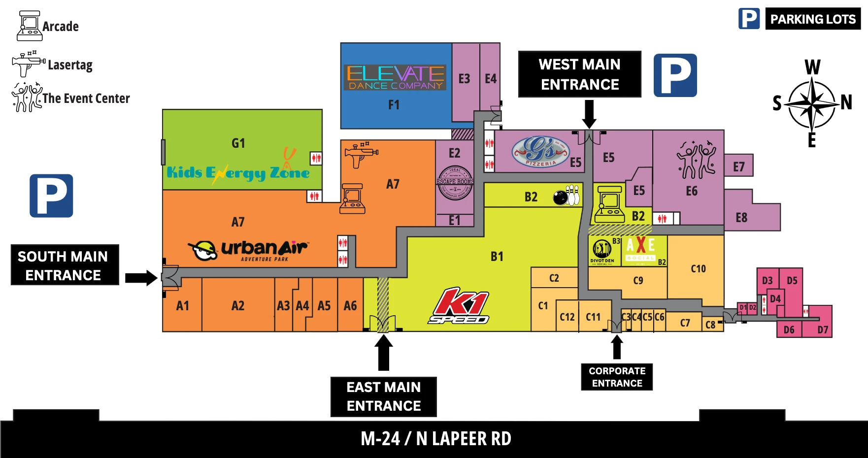 Map of facility